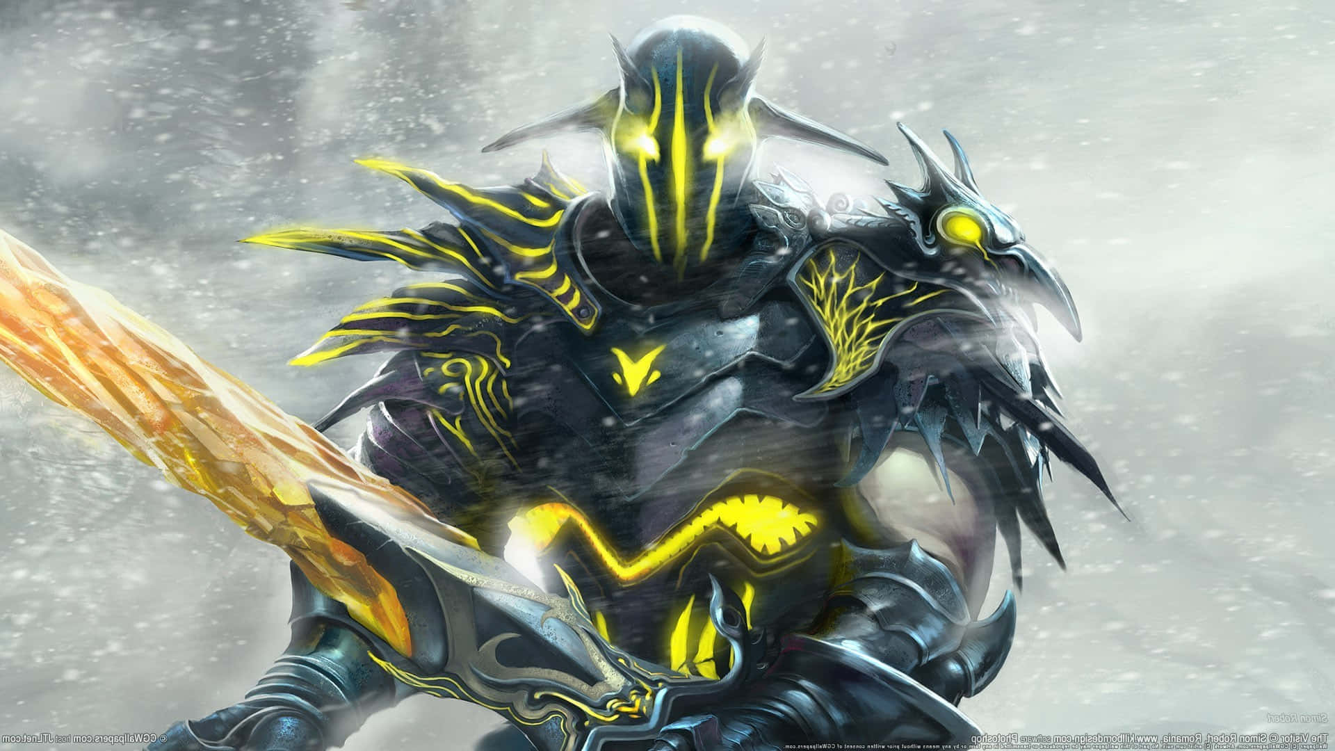 Dota 2, Juggernaut, glowing yellow eyes, Full HD Desktop Wallpaper