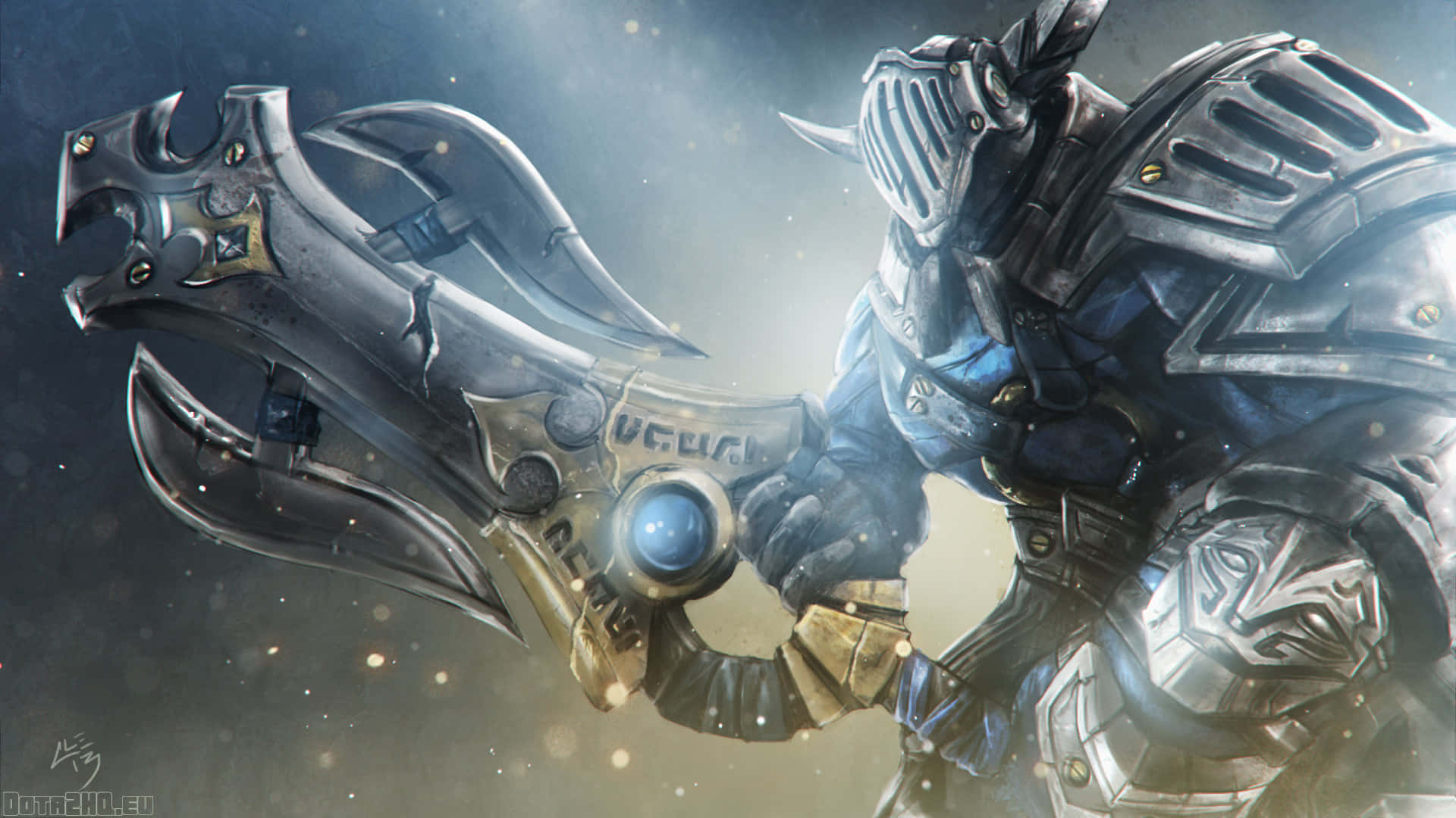 Dota 2, Sven, glowing axe, Full HD Desktop Wallpaper