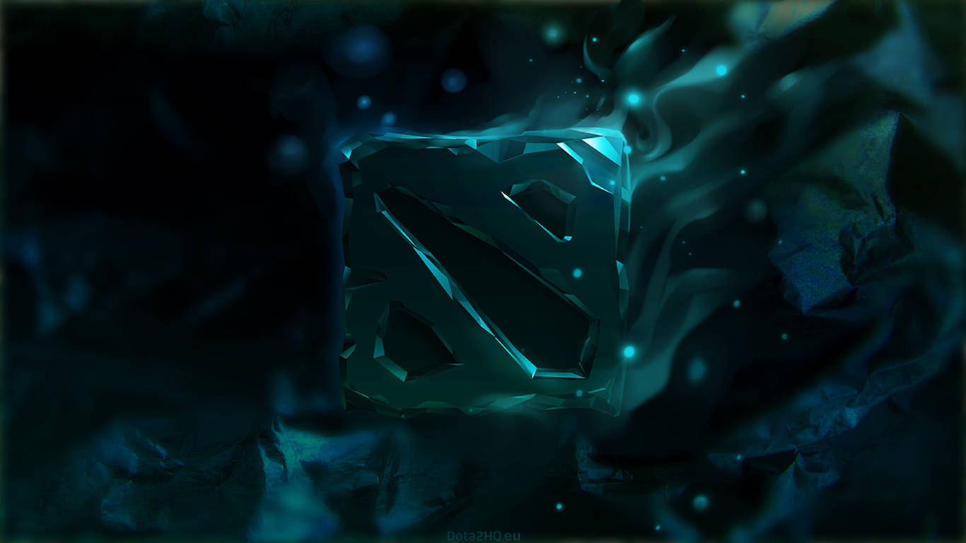 Dota 2, turquoise, glowing, HD Desktop Wallpaper
