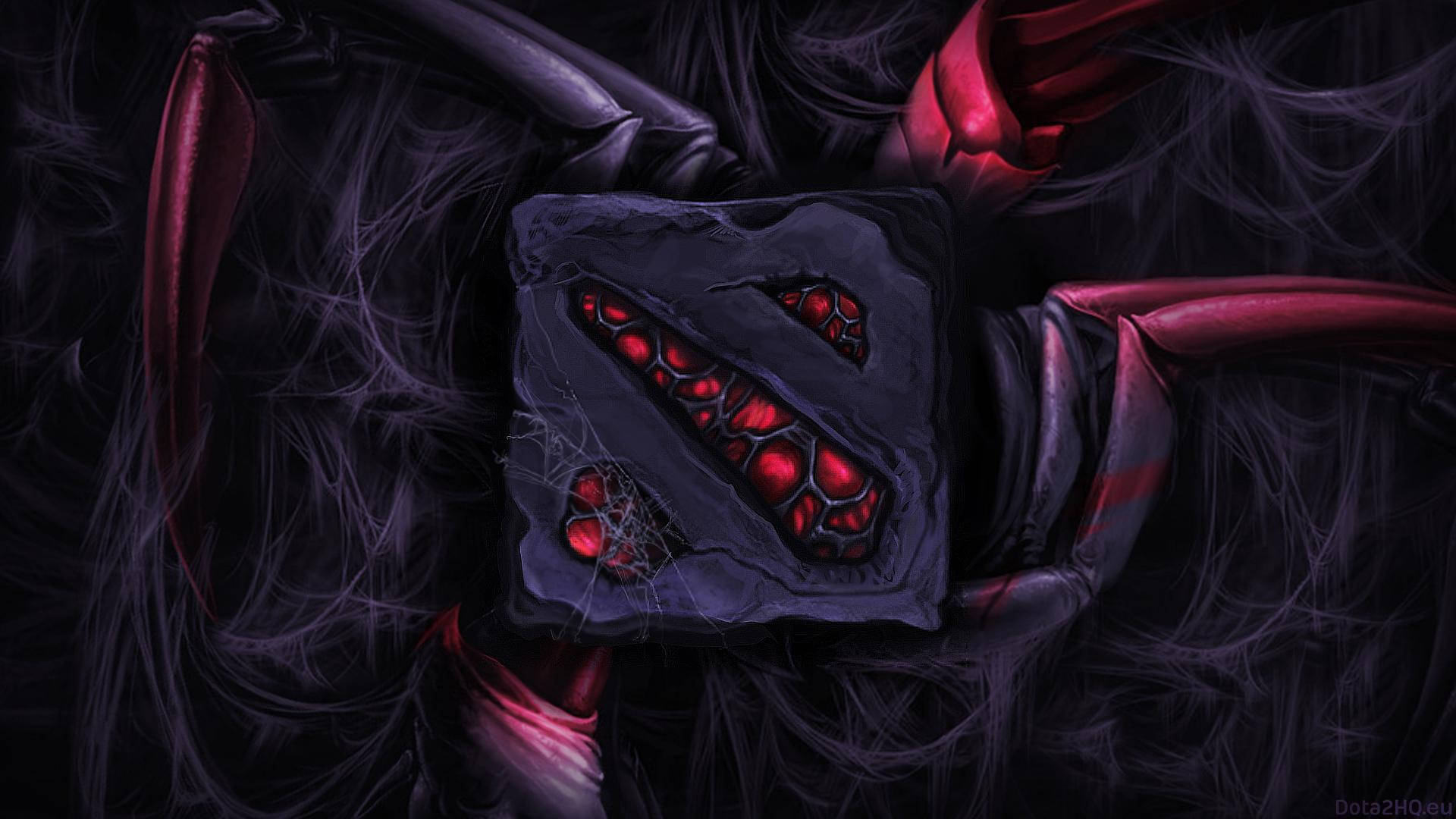 Dota 2, creepy red, cracked stone tablet, Full HD Desktop Wallpaper