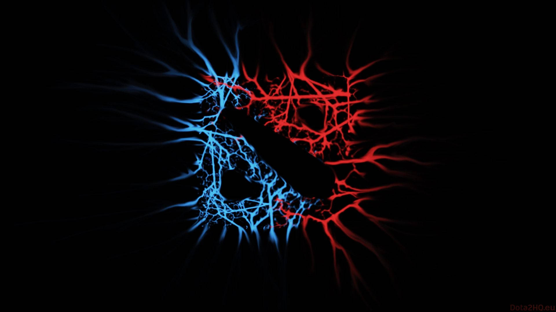 Dota 2, red, blue, Full HD Desktop Wallpaper