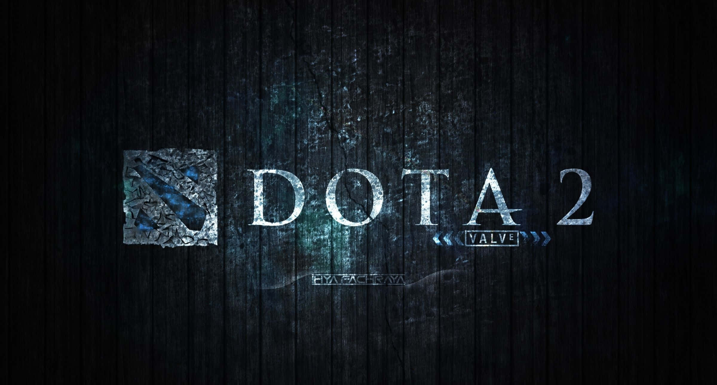 Dota 2, icy blue light, dark weathered wooden background, Full HD Desktop Wallpaper