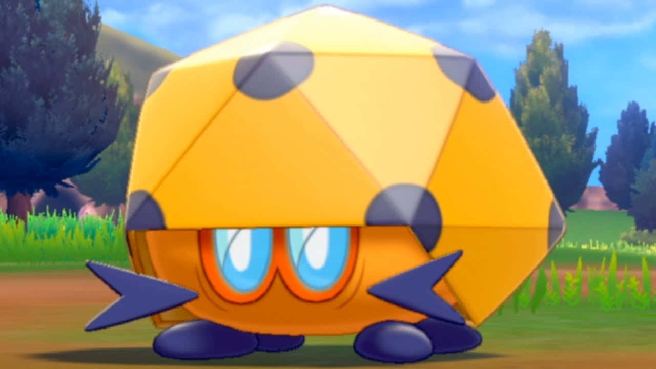 Dottler, yellow dodecahedron, blue eyes, HD Desktop Wallpaper