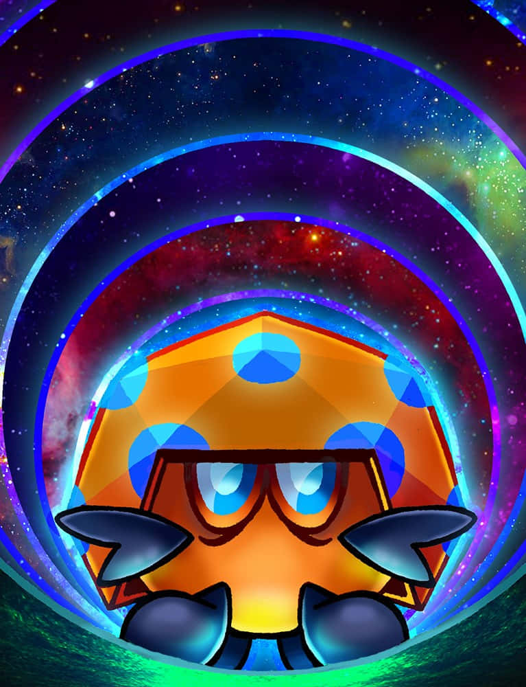 Dottler, cosmic rings, starry nebula, SD Phone Wallpaper