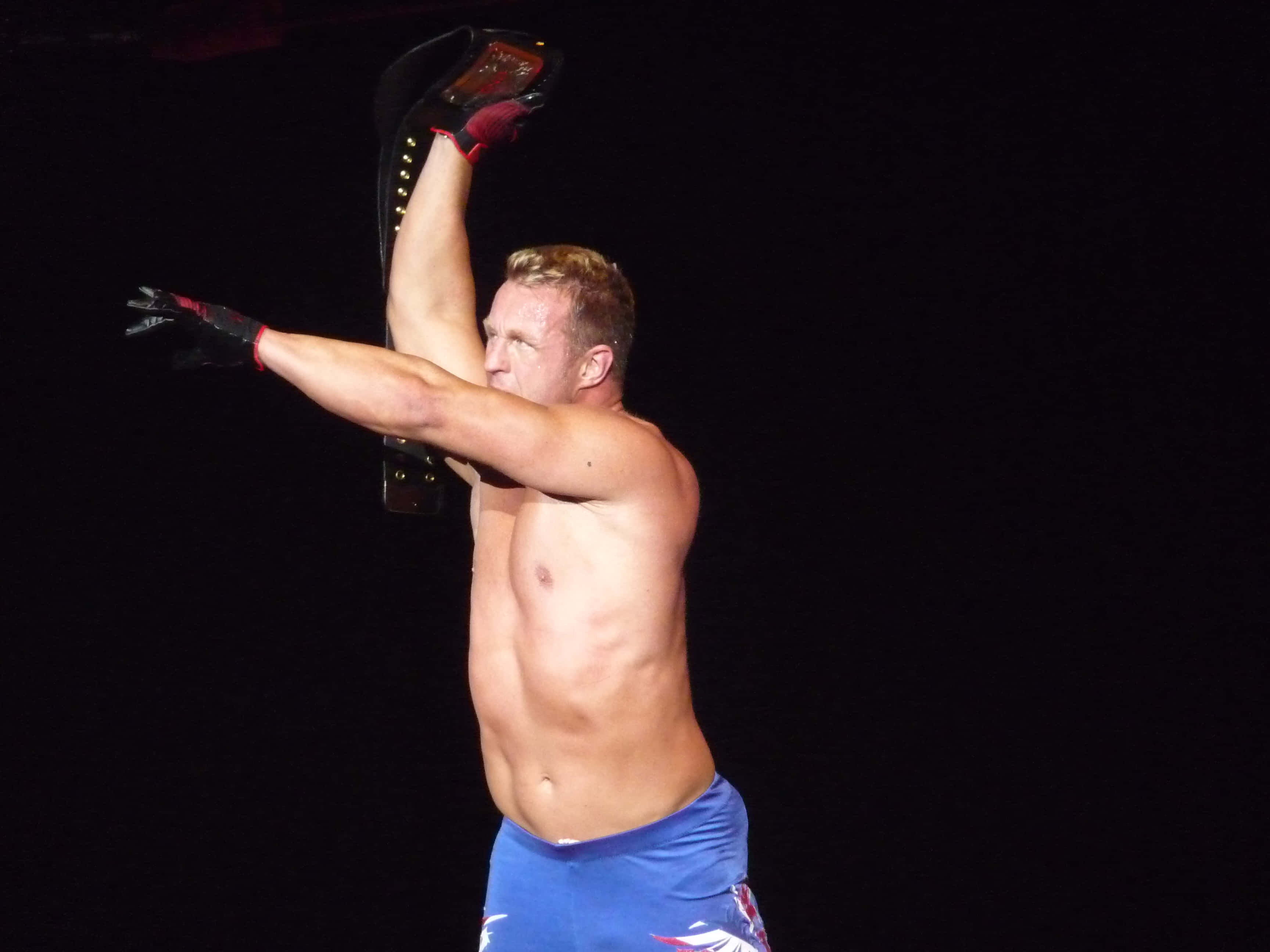 Doug Williams, wrestler, blue trunks, 2K Desktop Wallpaper
