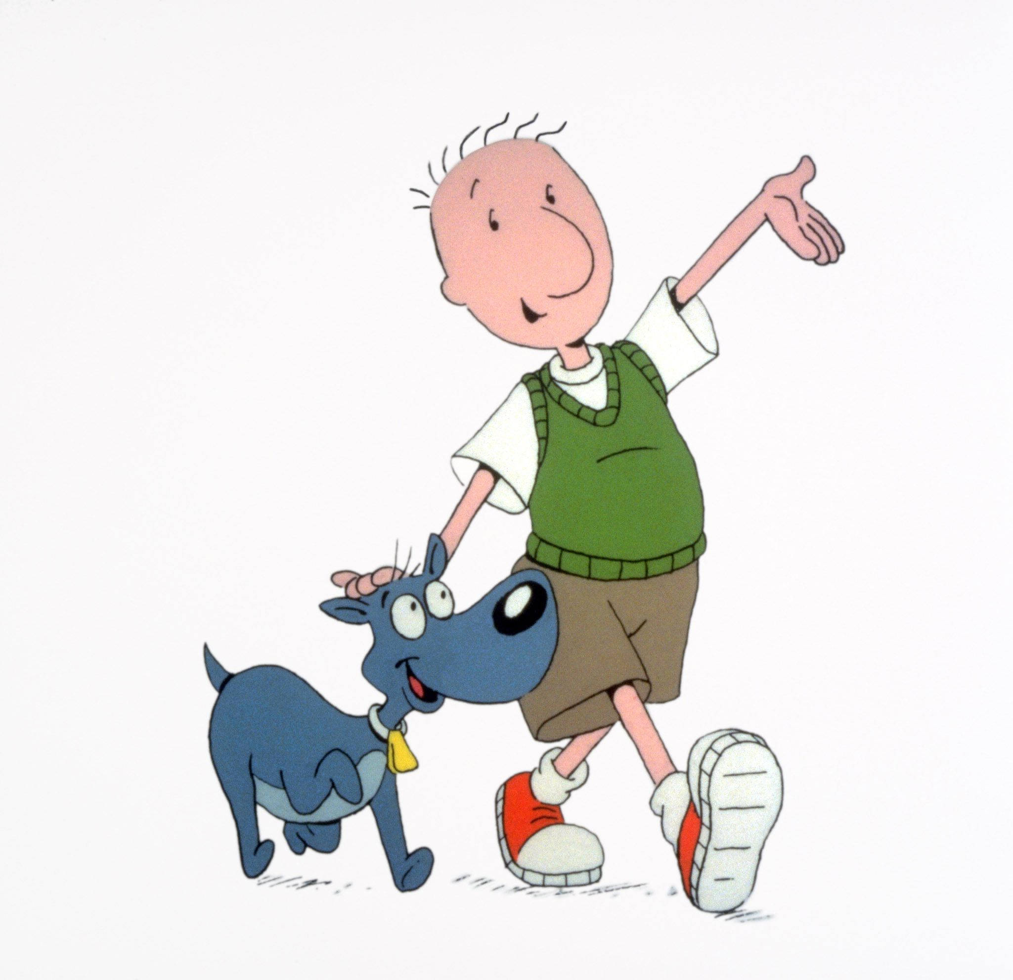 Doug, Porkchop, green vest, Full HD Desktop Wallpaper