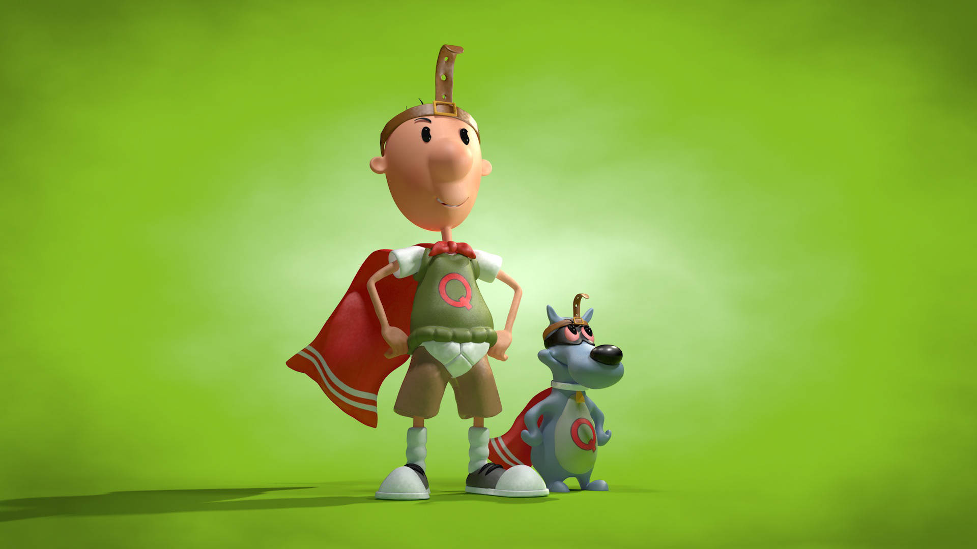 Doug, Porkchops, superheroes, Full HD Desktop Wallpaper