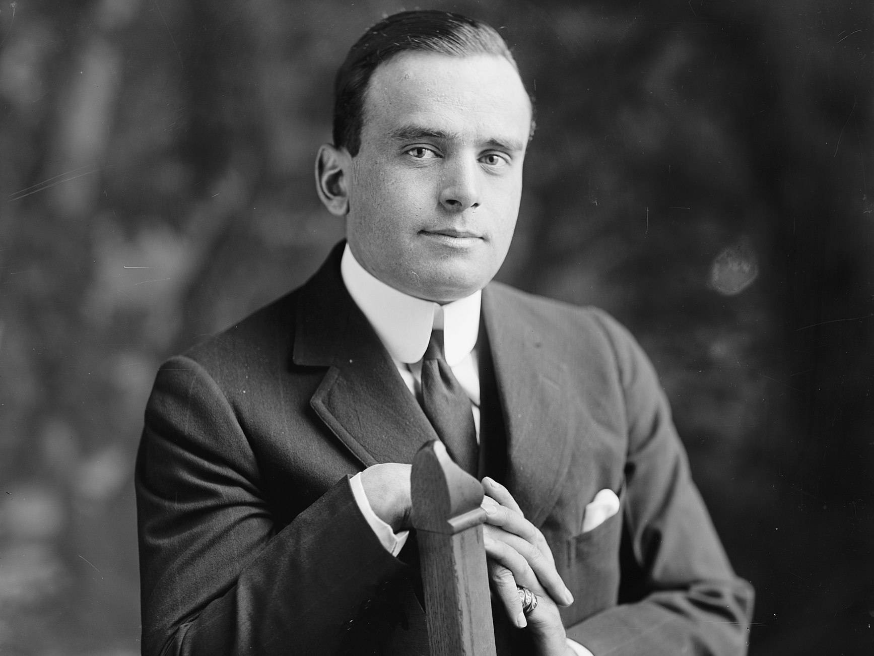 Douglas Fairbanks, black and white, suit, HD Desktop Wallpaper
