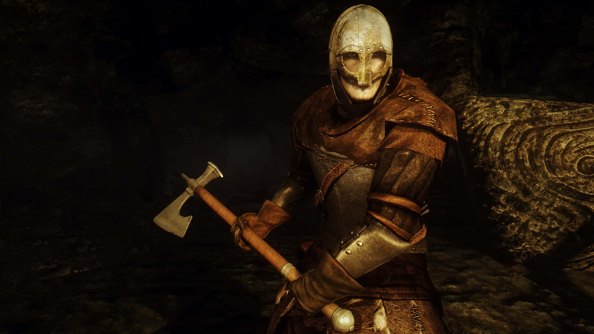 Dovahkiin, 1920 x 1080, battle-axe, Full HD Desktop Wallpaper