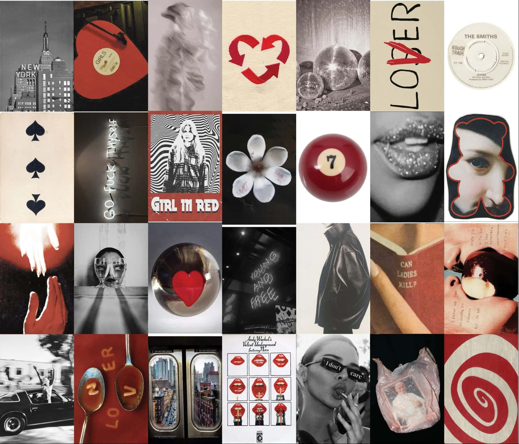 Downtown Girl Aesthetic, vintage album covers, pop culture icons, HD Desktop Wallpaper