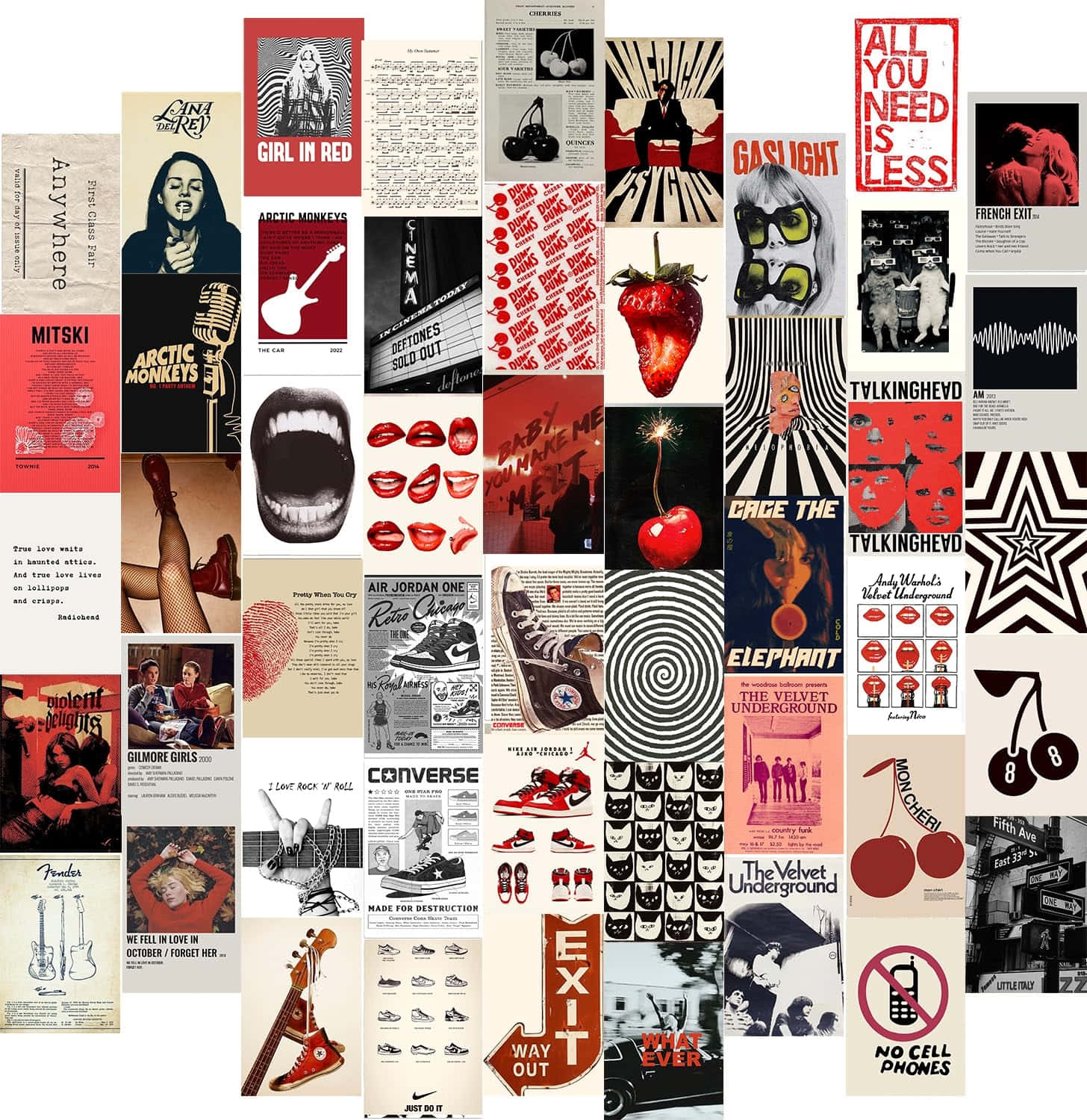 Downtown Girl Aesthetic, vintage music posters, album covers, HD Phone Wallpaper