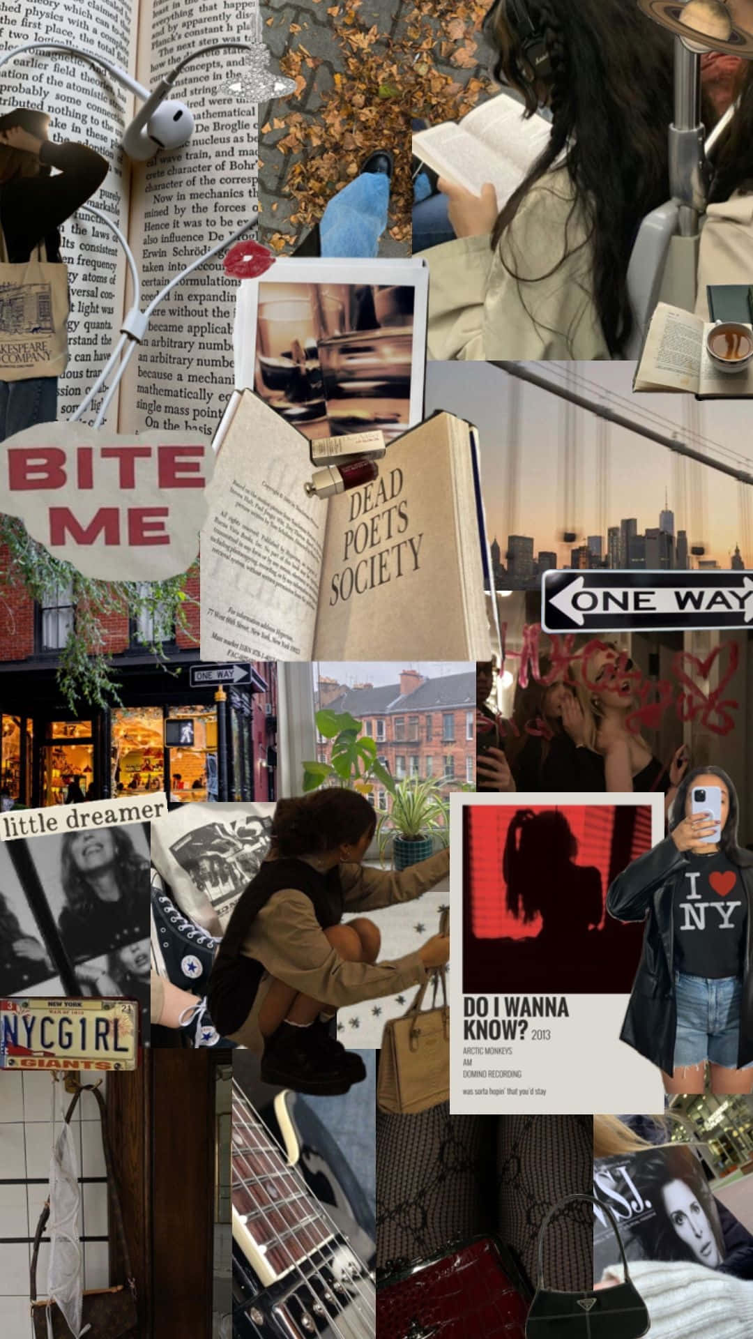 Downtown Girl Aesthetic, collage, youthful urban moments, Full HD Phone Wallpaper
