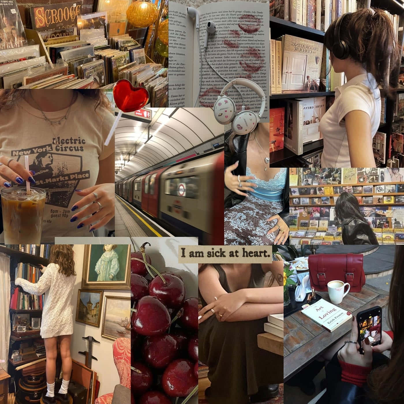 Downtown Girl Aesthetic, bookshop scenes, subway rides, HD Desktop Wallpaper