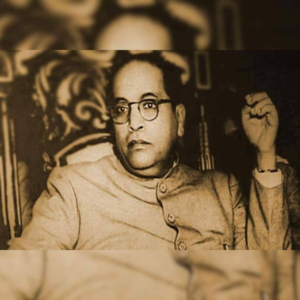 Dr Babasaheb Ambedkar, sepia, glasses, SD Desktop Wallpaper