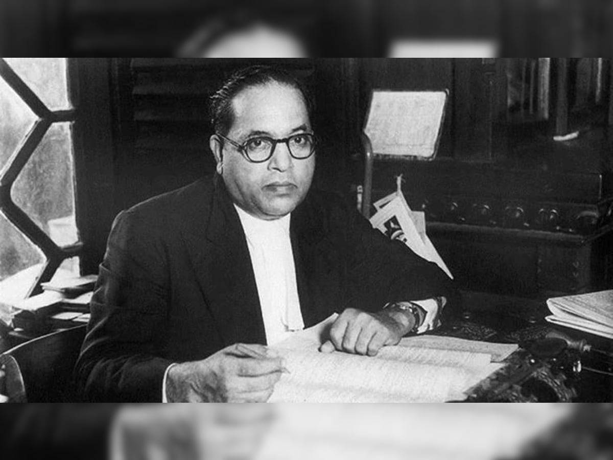 Dr Babasaheb Ambedkar, glasses, formal attire, SD Desktop Wallpaper