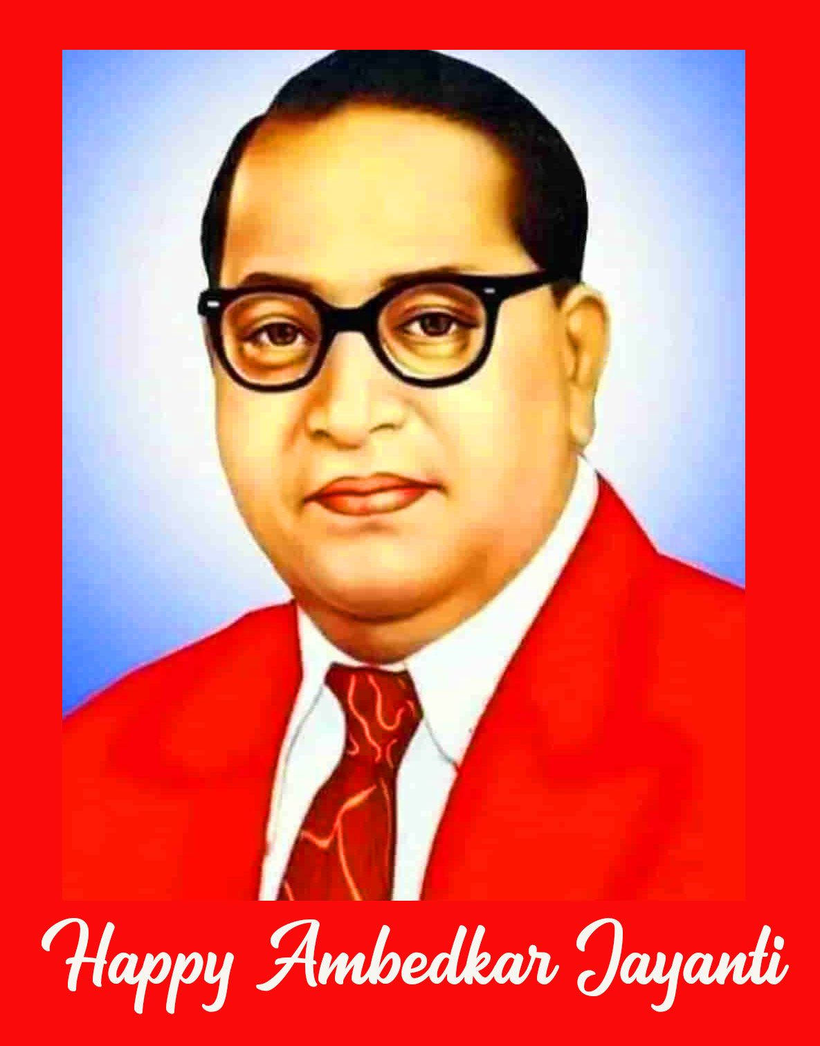 Dr Babasaheb Ambedkar, red suit, glasses, HD Phone Wallpaper