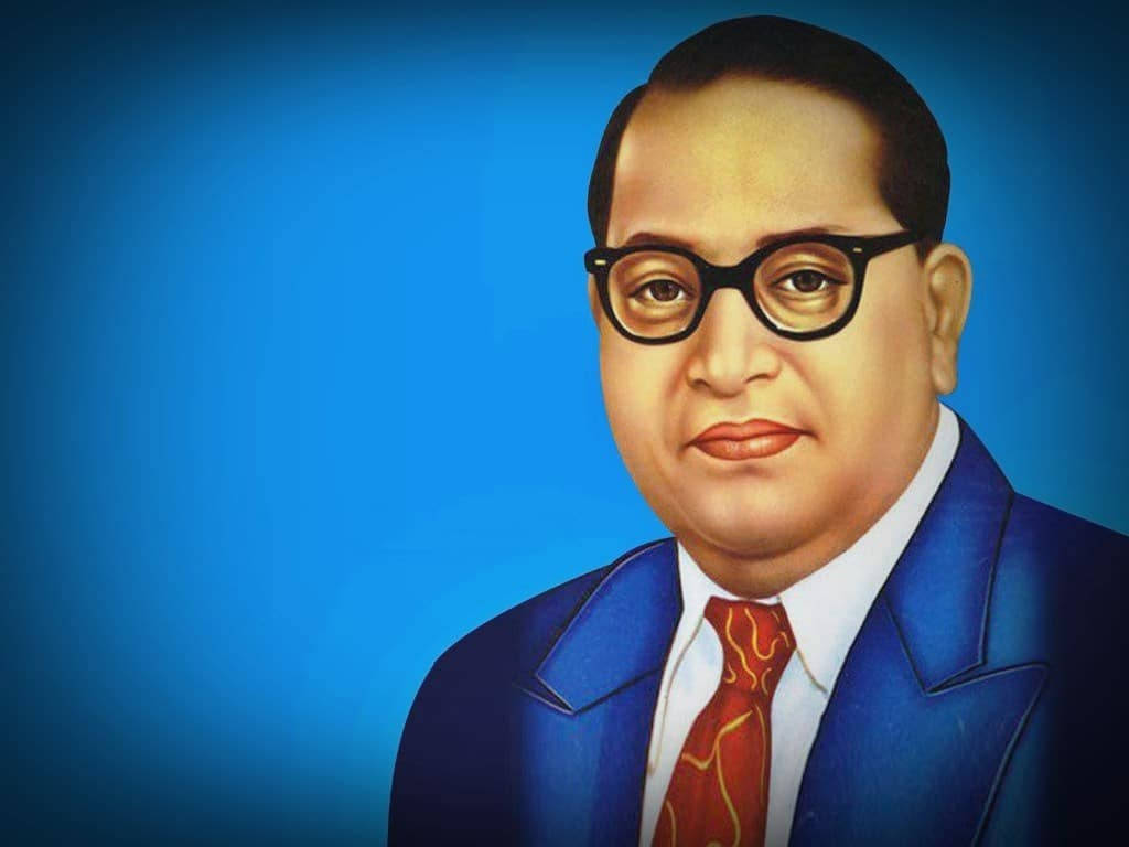 Dr Babasaheb Ambedkar, blue suit, red tie, SD Desktop Wallpaper