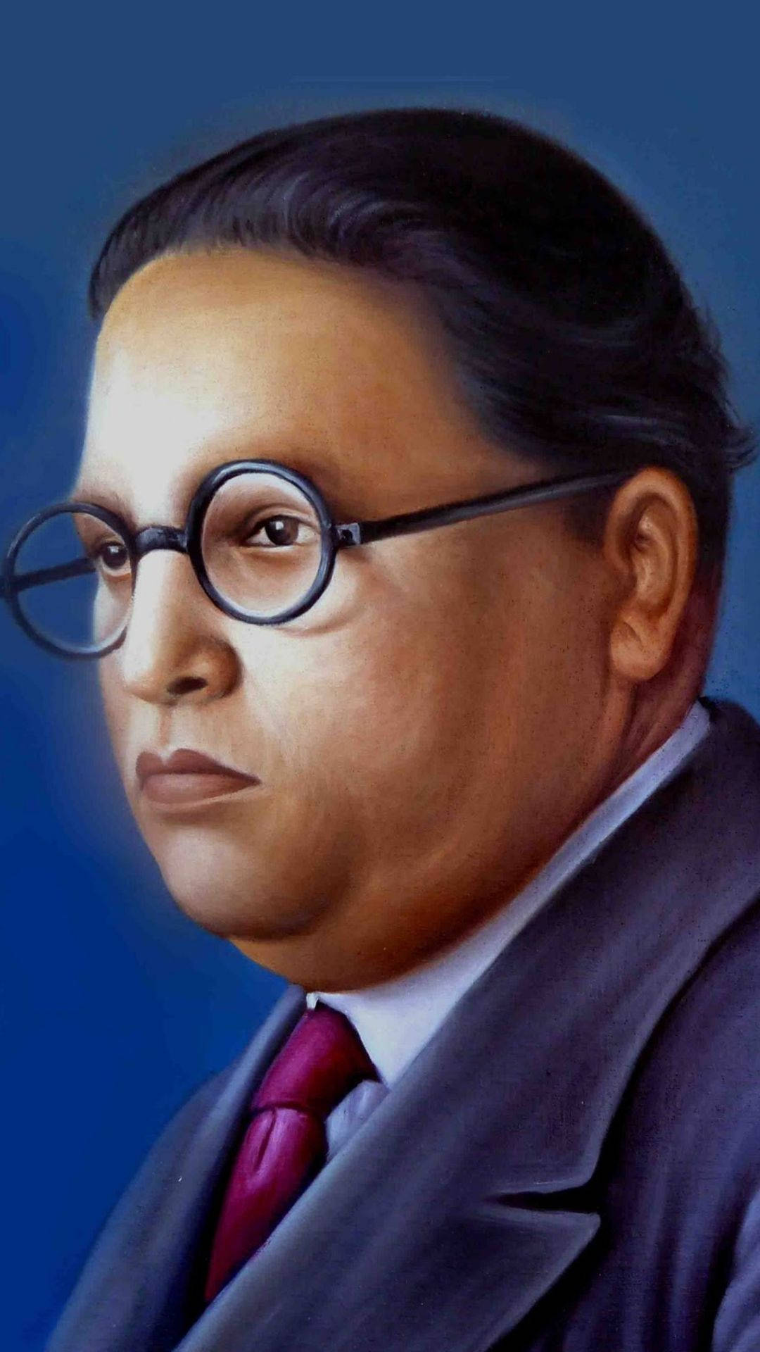 Ambedkar, round glasses, suit, Full HD Phone Wallpaper