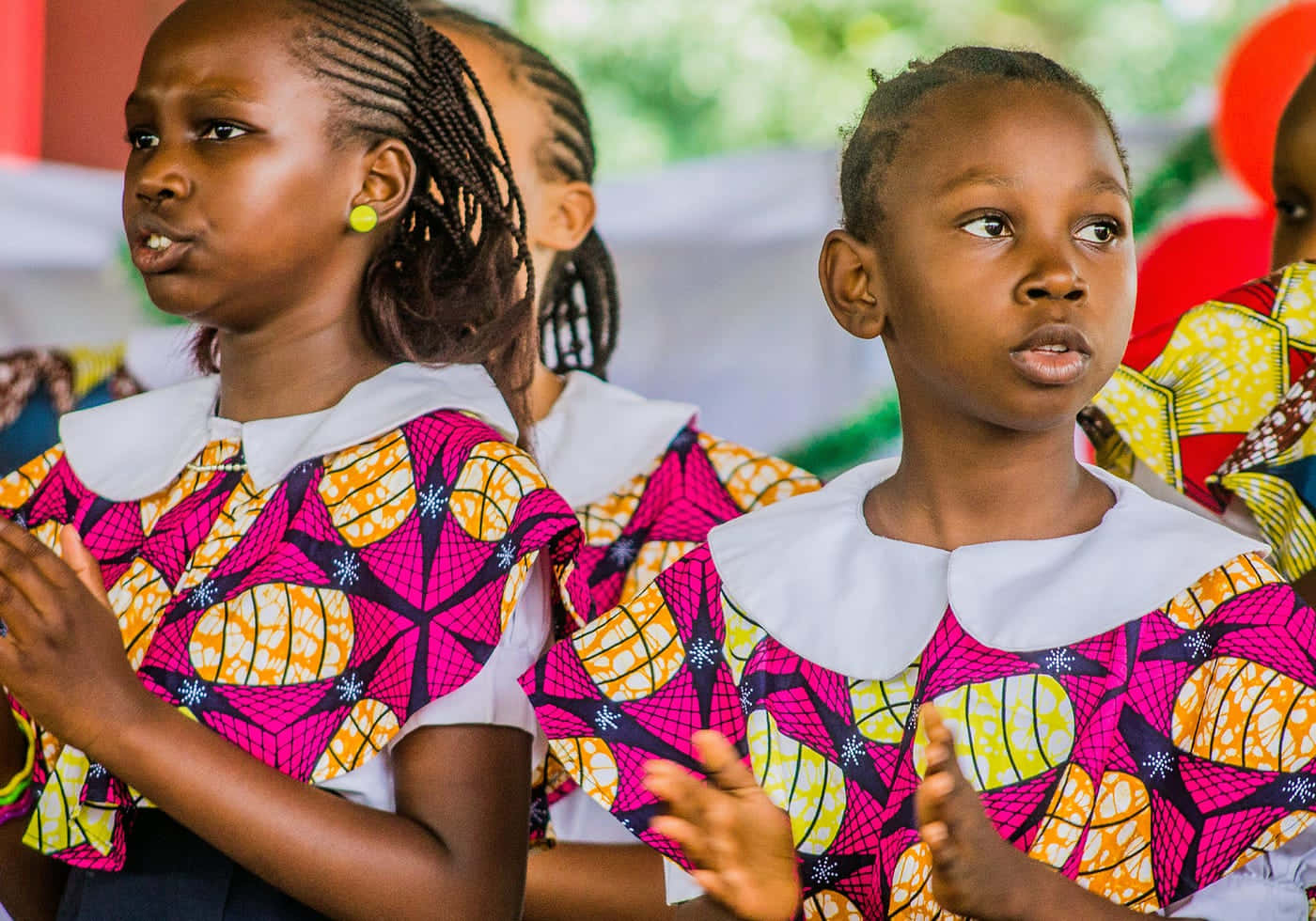 D R Congo, cultural performance, young girls, HD Desktop Wallpaper