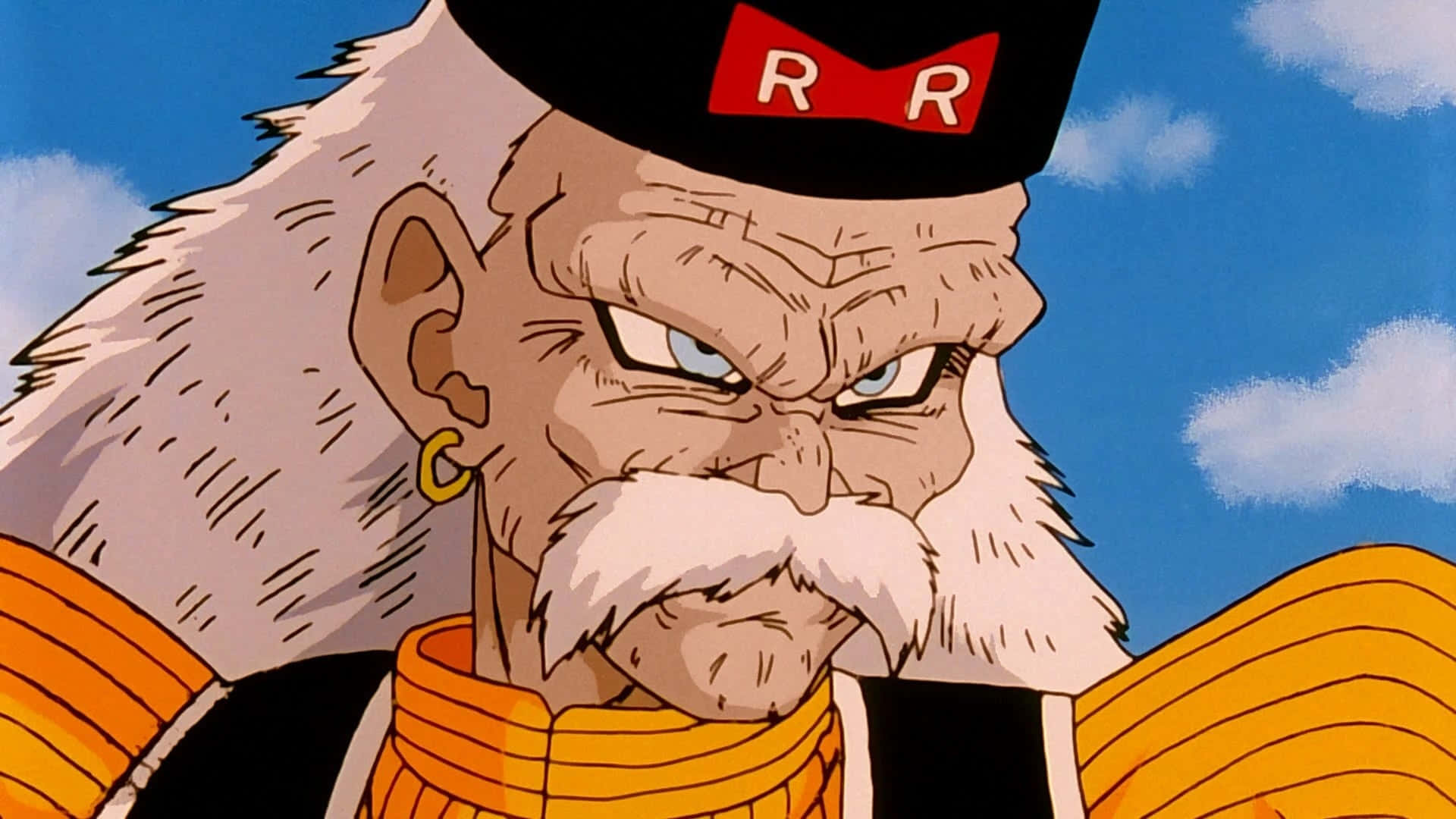Dr Gero, white beard, black hat, Full HD Desktop Wallpaper