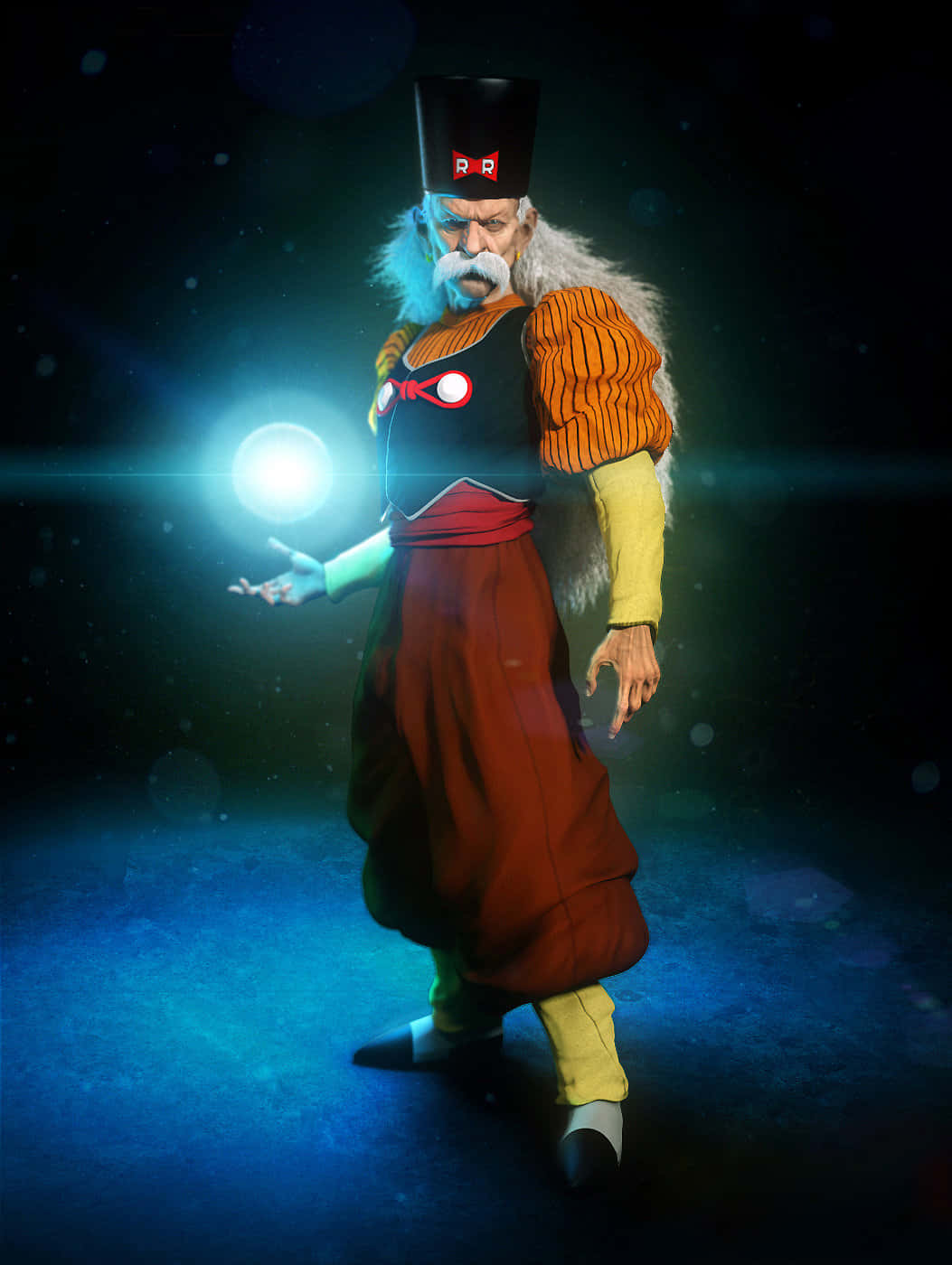 Dr Gero, tall hat, striped robe, HD Phone Wallpaper