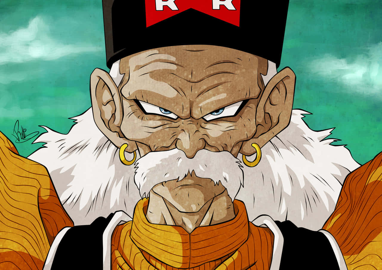 Dr. Gero, white beard, gold earrings, HD Desktop Wallpaper