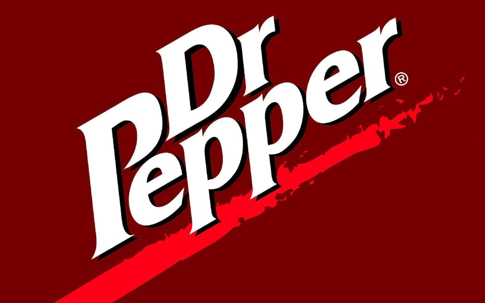 Dr Pepper, red background, white logo, HD Desktop Wallpaper