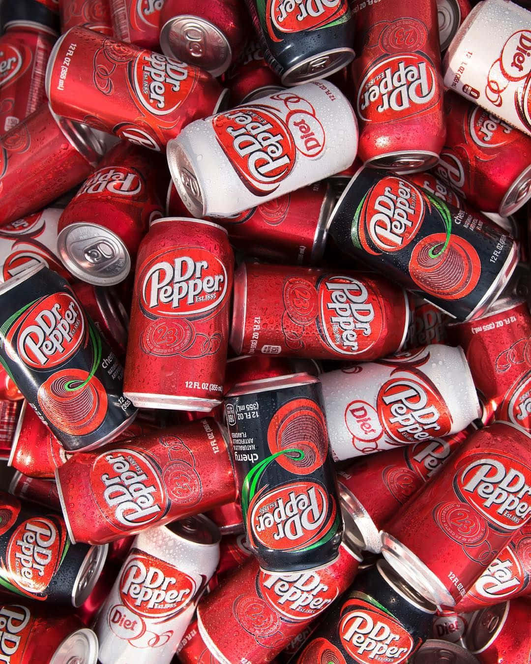 Dr Pepper, red, black, HD Phone Wallpaper