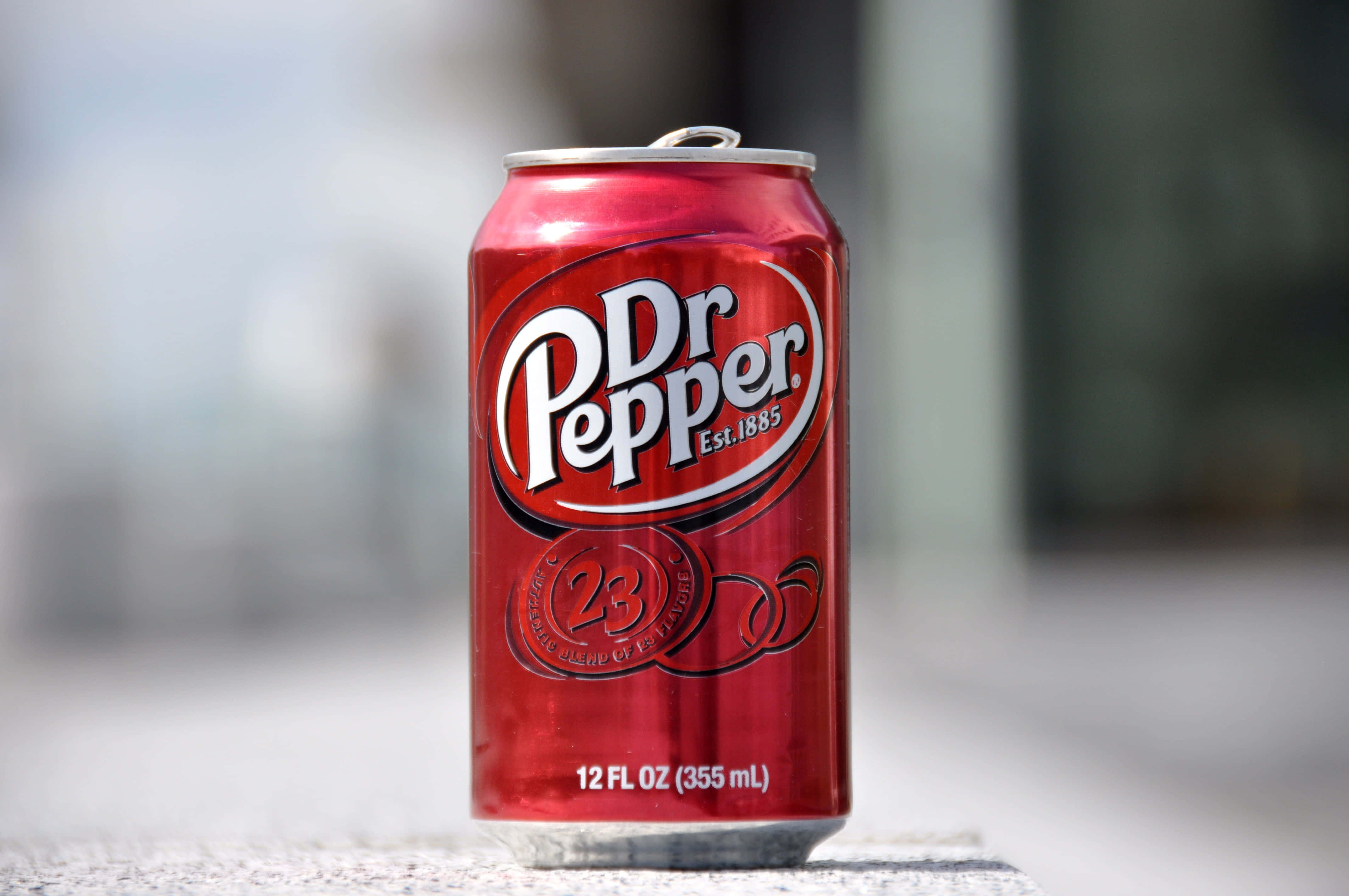 Dr Pepper, 23 can, vibrant red, 4K Desktop Wallpaper