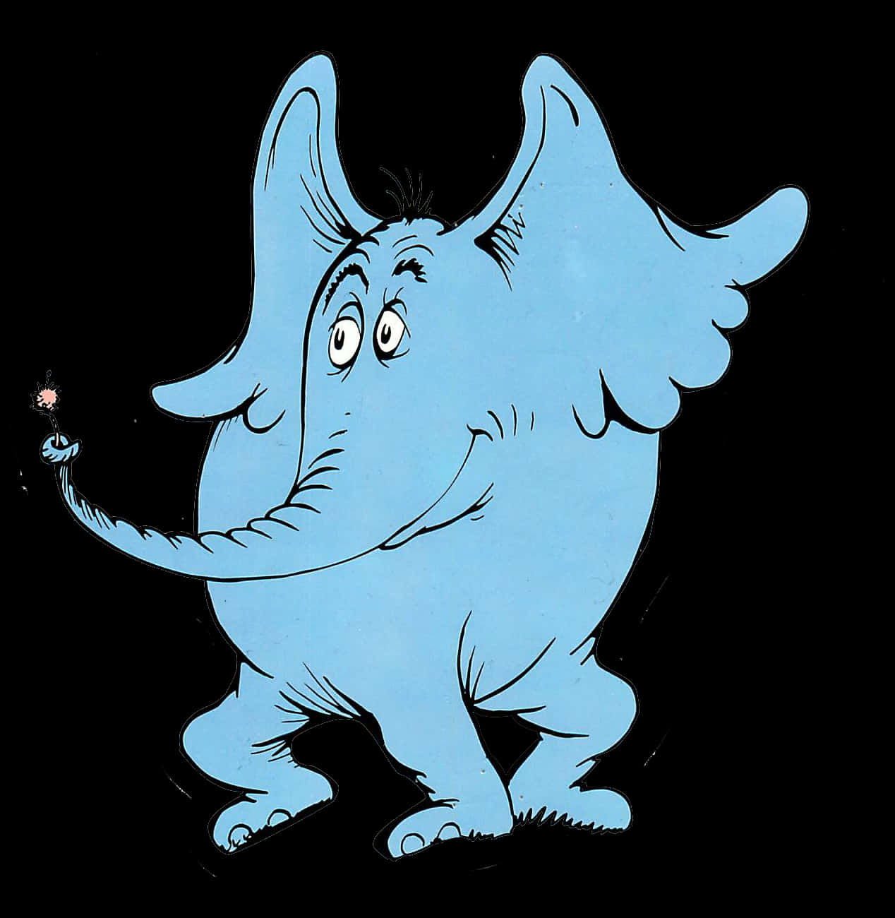 Dr Seuss, elephant, flower, HD Phone Wallpaper