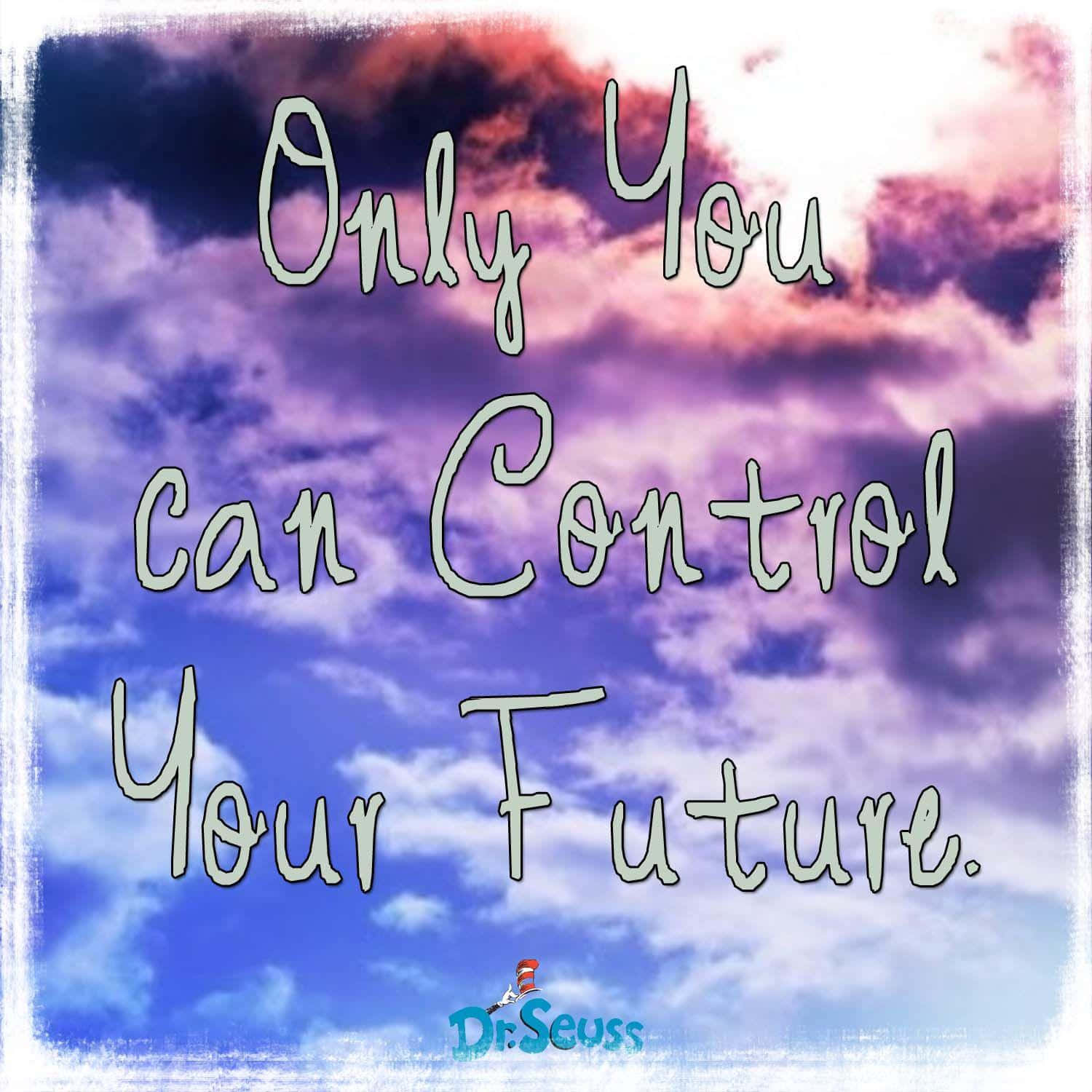 Dr Seuss, vibrant purple, blue sky, HD Desktop Wallpaper