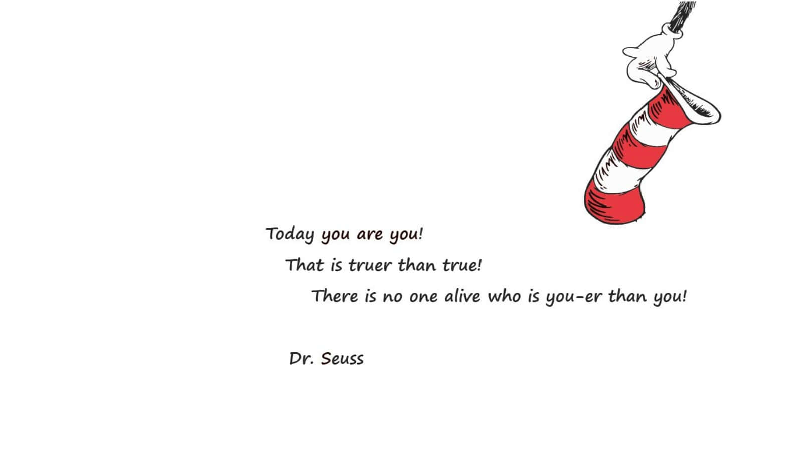 Dr Seuss, red and white striped hat, whimsical Dr Seuss illustration, HD Desktop Wallpaper