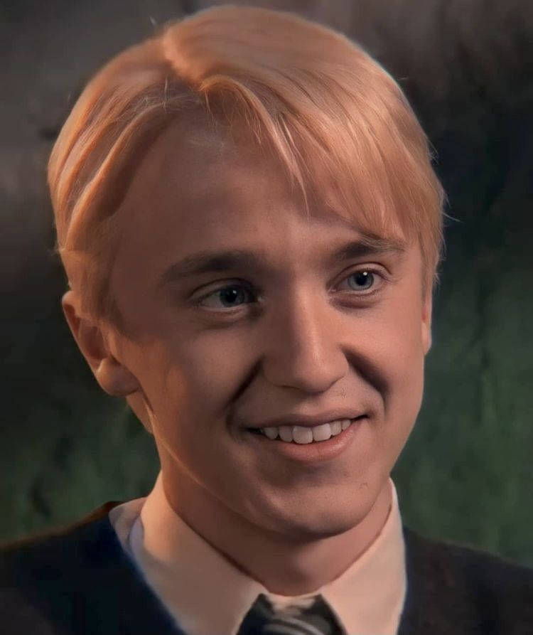 Draco Malfoy, blond hair, blue eyes, SD Phone Wallpaper