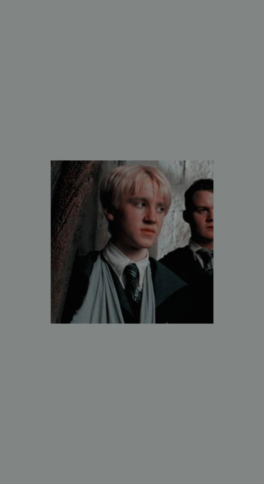 Draco Malfoy, platinum blonde hair, dark robe and tie, Full HD Phone Wallpaper