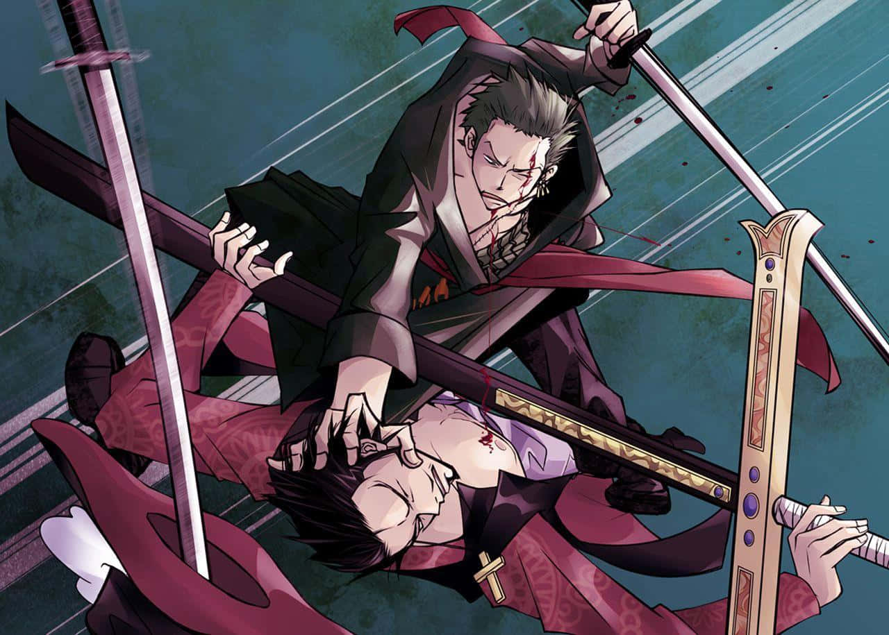 Dracule Mihawk, anime warriors, bloody sword fight, HD Desktop Wallpaper