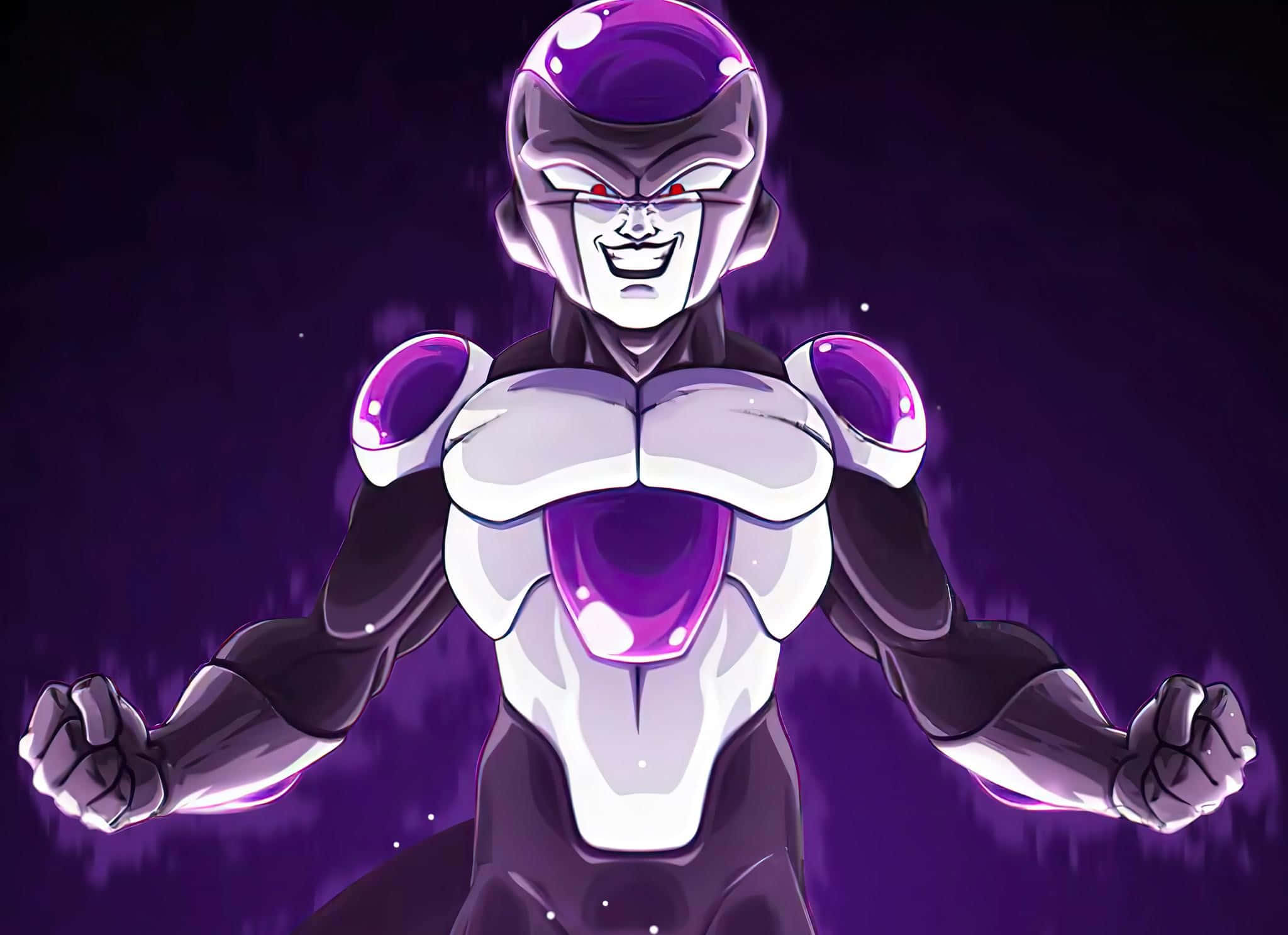 Dragon Ball Z, purple armor, glowing eyes, Full HD Desktop Wallpaper
