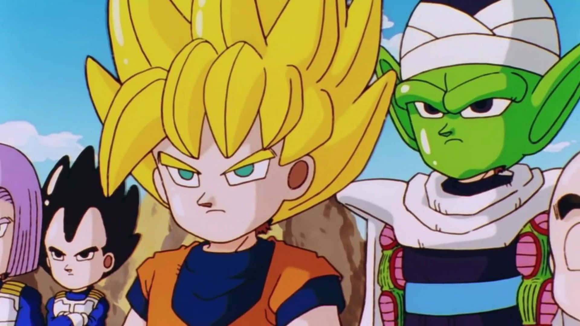 Dragon Ball, anime warriors, spiky hair, Full HD Desktop Wallpaper