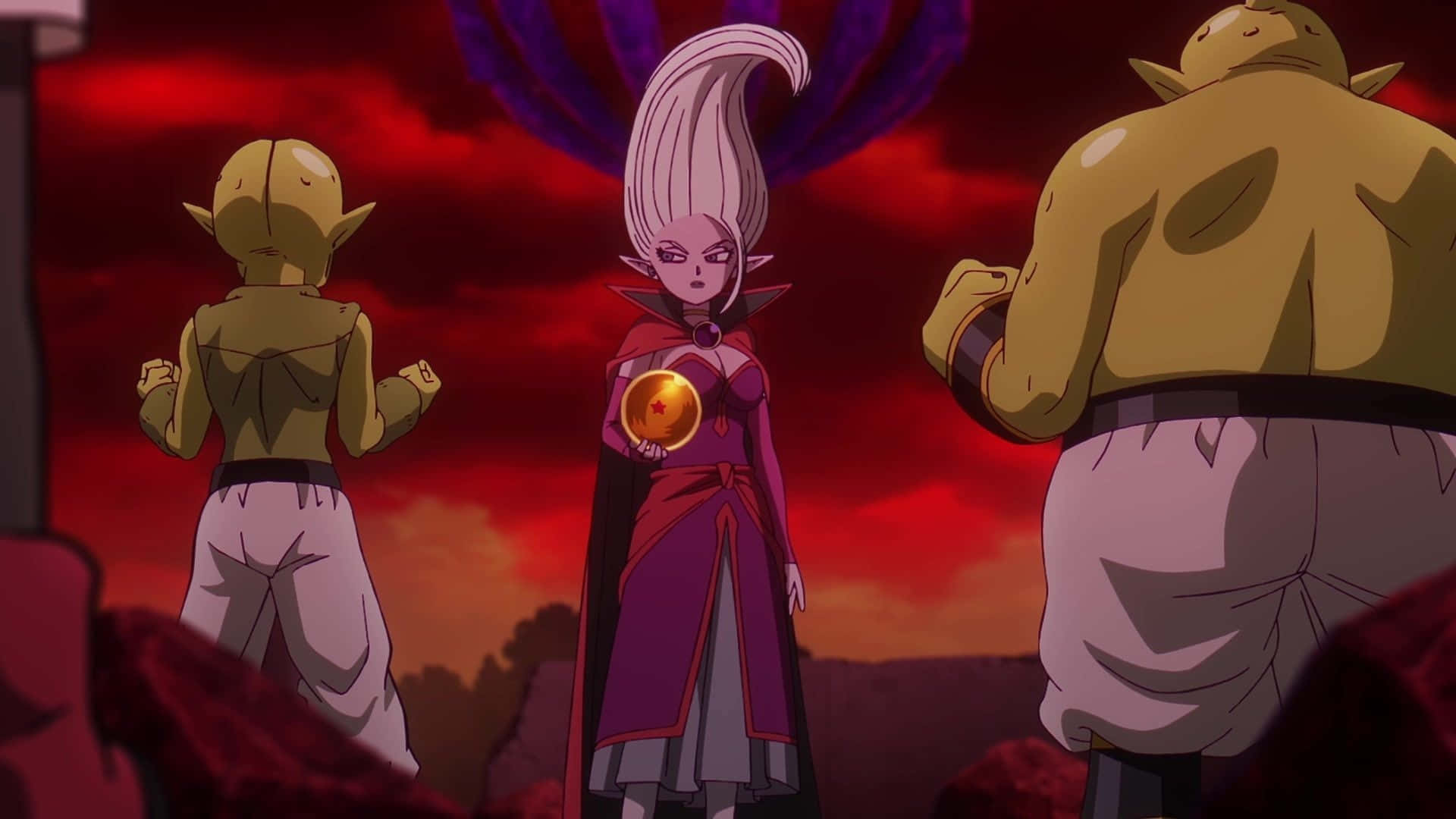 Dragon Ball Daima, evil sorcerer, pale-haired anime woman, Full HD Desktop Wallpaper