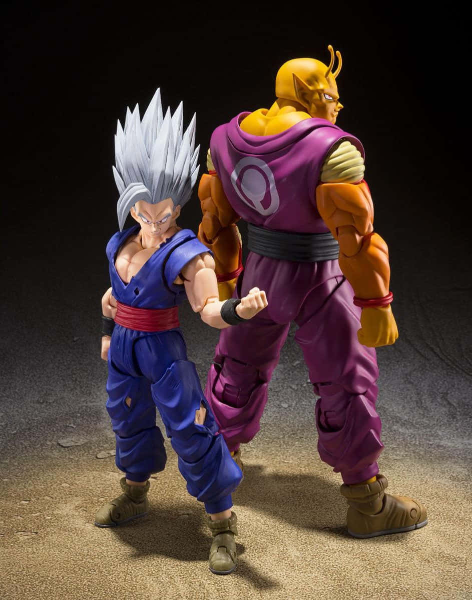 Dragon Ball, action figures, sandy floor, SD Phone Wallpaper