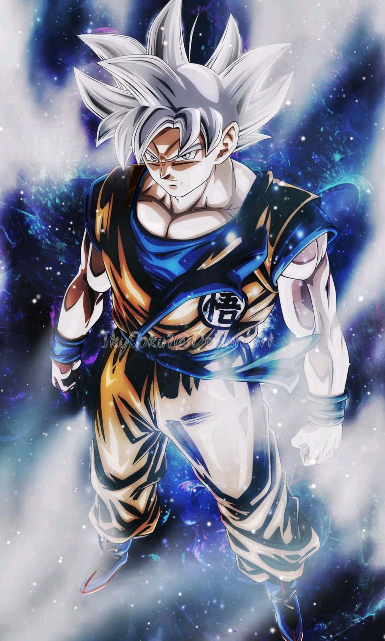 Dragon Ball Z Goku, Ultra Instinct, spiky silver hair, Full HD Phone Wallpaper