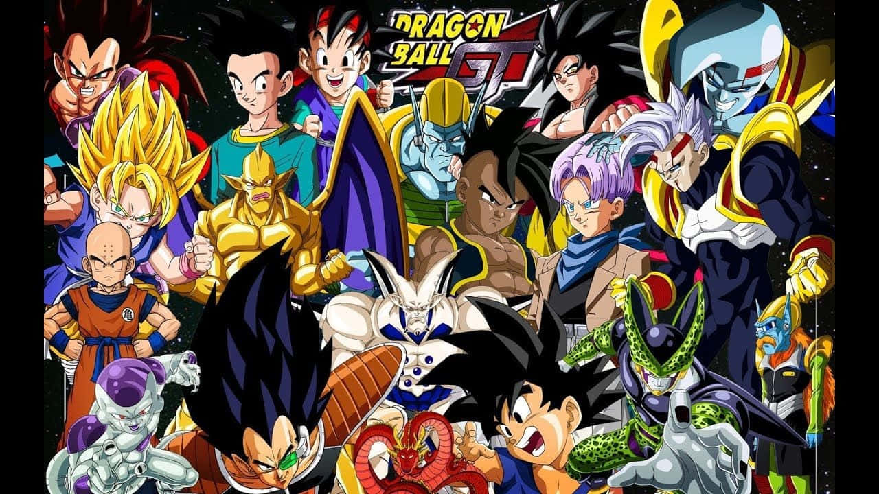 Dragon Ball GT, anime collage, Dragon Ball GT characters, HD Desktop Wallpaper