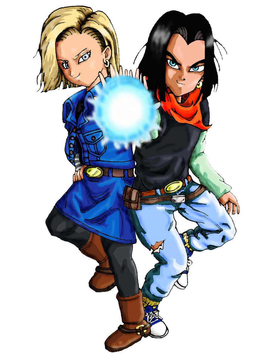 Dragon Ball Characters, glowing blue energy sphere, anime characters, SD Phone Wallpaper