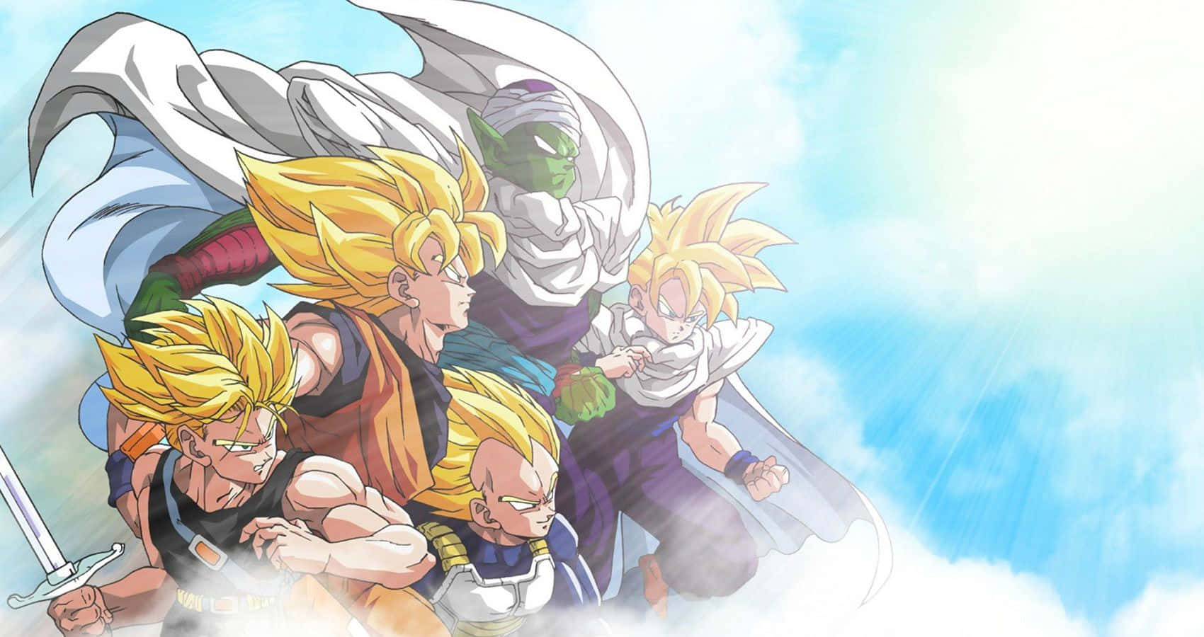 Dragon Ball, spiky hair, flowing capes, HD Desktop Wallpaper