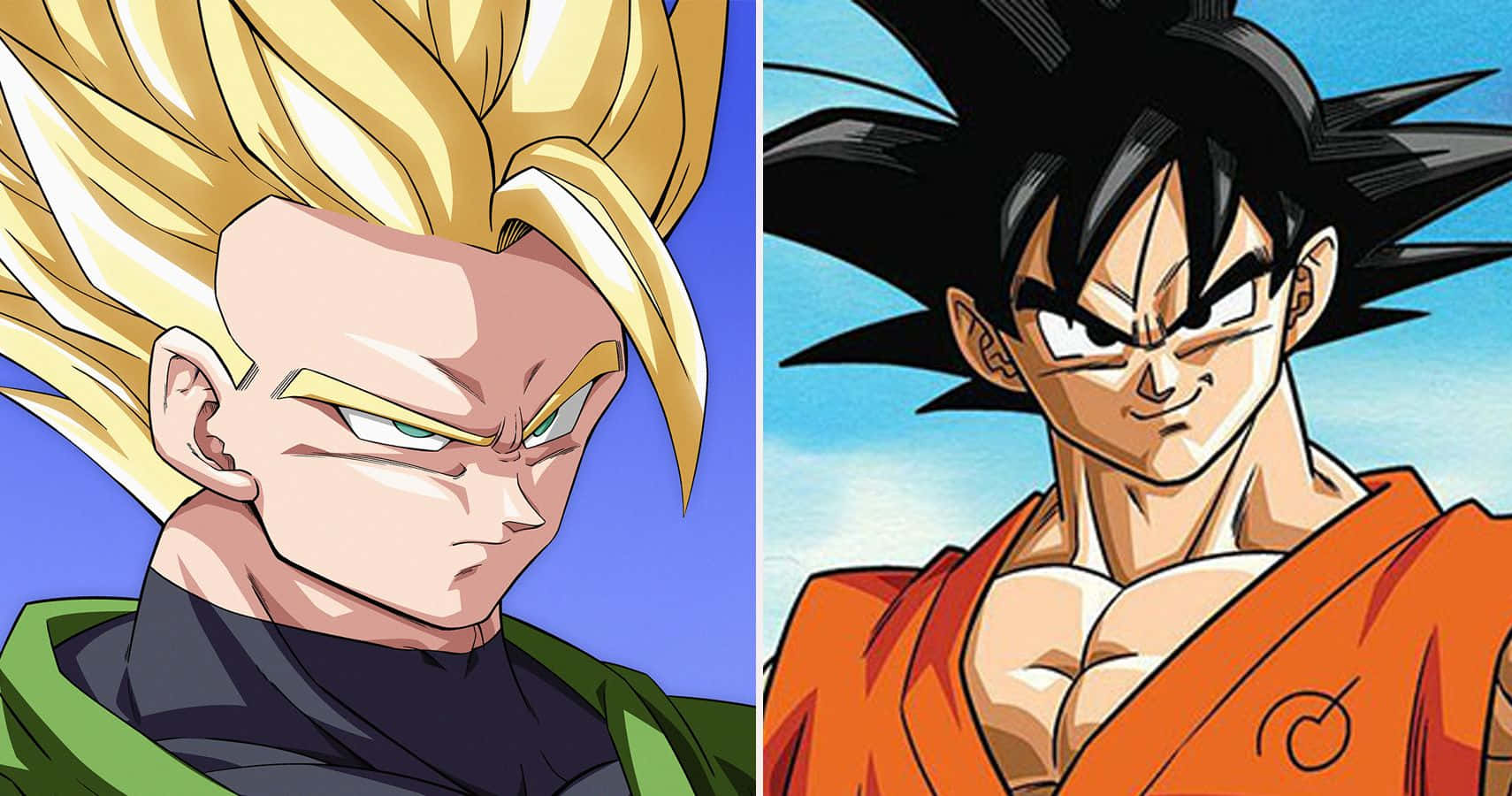 Dragon Ball, spiky blonde hair, green armor, HD Desktop Wallpaper