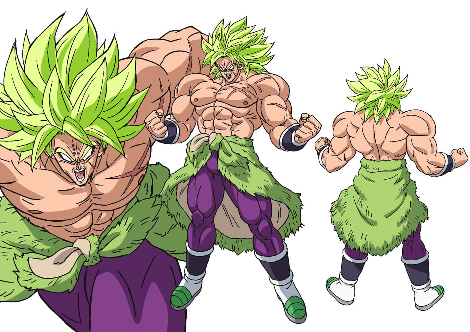 Dragon Ball Heroes, spiky green hair, purple pants, HD Desktop Wallpaper