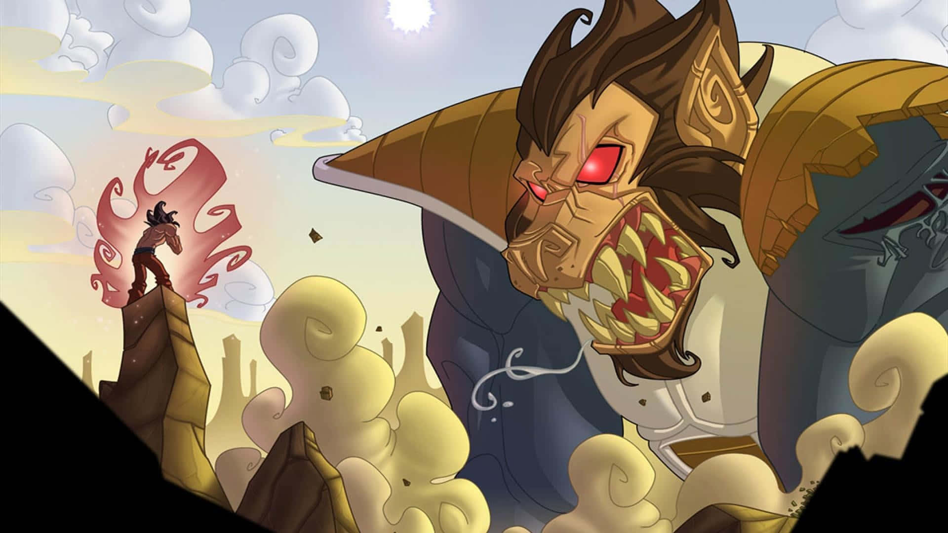 Dragon Ball Z Heroes, cliff, demonic beast, Full HD Desktop Wallpaper