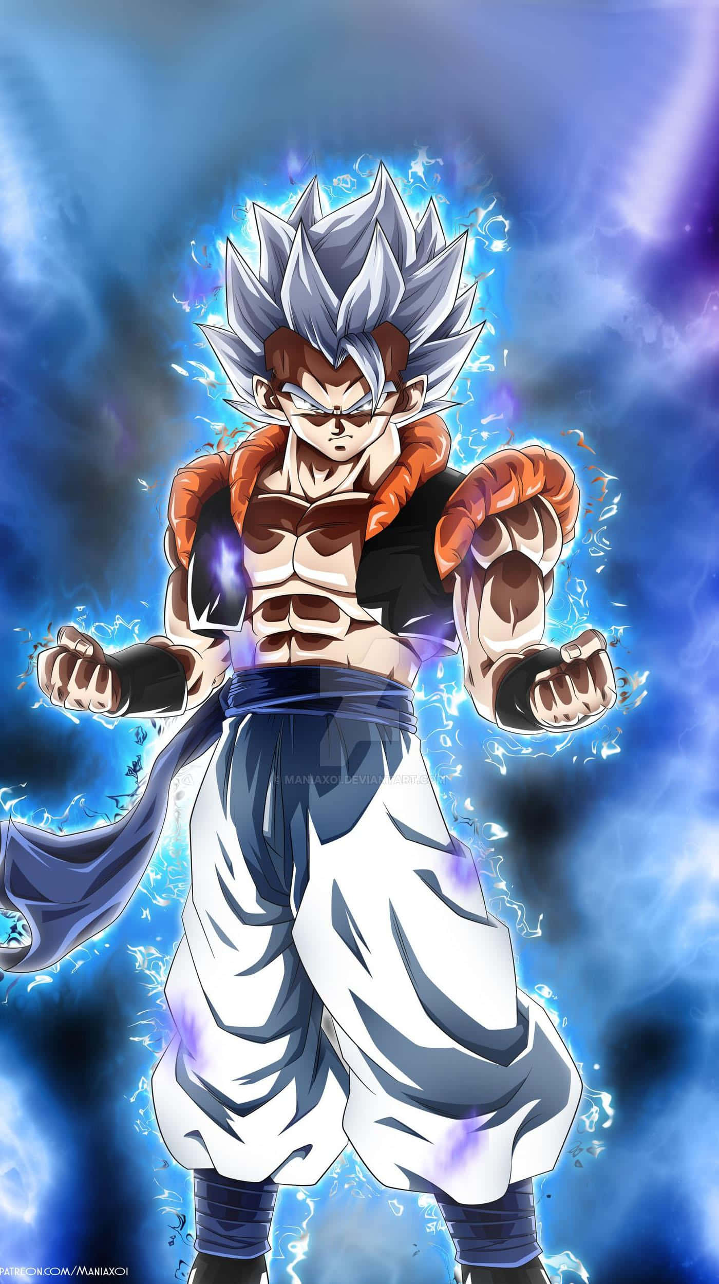 Dragon Ball, iPhone, spiky silver hair, Full HD Phone Wallpaper