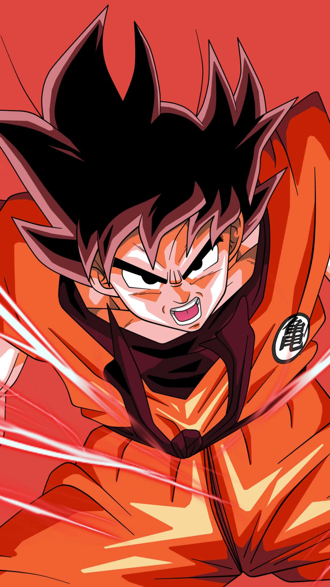 Dragon Ball, iPhone, spiky black hair, Full HD Phone Wallpaper