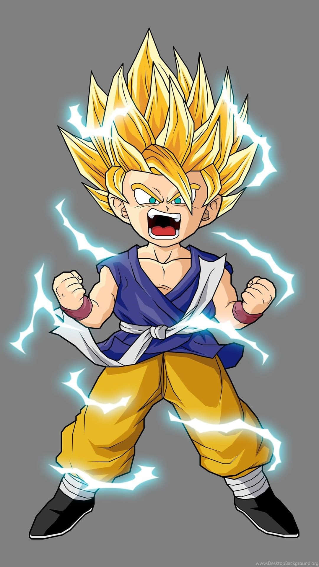 Dragon Ball, iPhone, chibi anime character, Full HD Phone Wallpaper