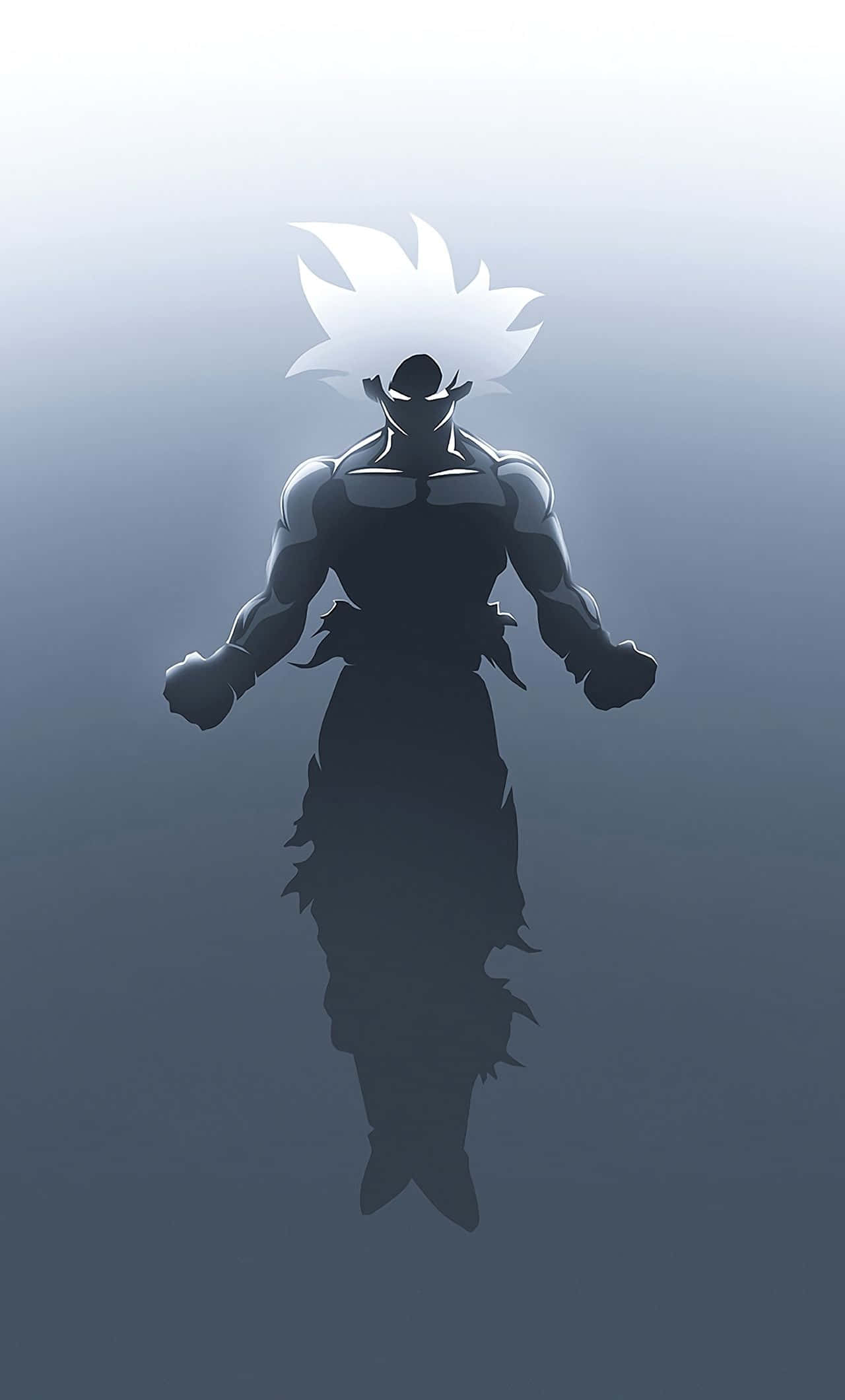 Dragon Ball, anime warrior, spiky white hair, Full HD Phone Wallpaper